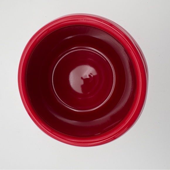 Pre Owned Rae Dunn Red With White Text Valentine Theme XOXO Canister with Lid - Picture 3 of 4